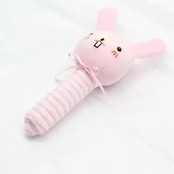 

Plush Toy Baby Hand Stick Baby Handbell Baby Toy Soft Hand Rattle Toys Infant Dolls for Newborn Toddlers(Rabbit)