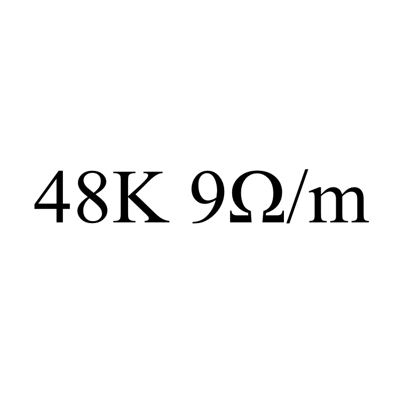 12V~ 220V 9ohm~ 510ohm Силиконовый нагревательный кабель из углеродного волокна инфракрасный, проходящий под полом нагреватель Электрический провод теплая горячая линия домашняя напольная система - Цвет: 48K 9ohm