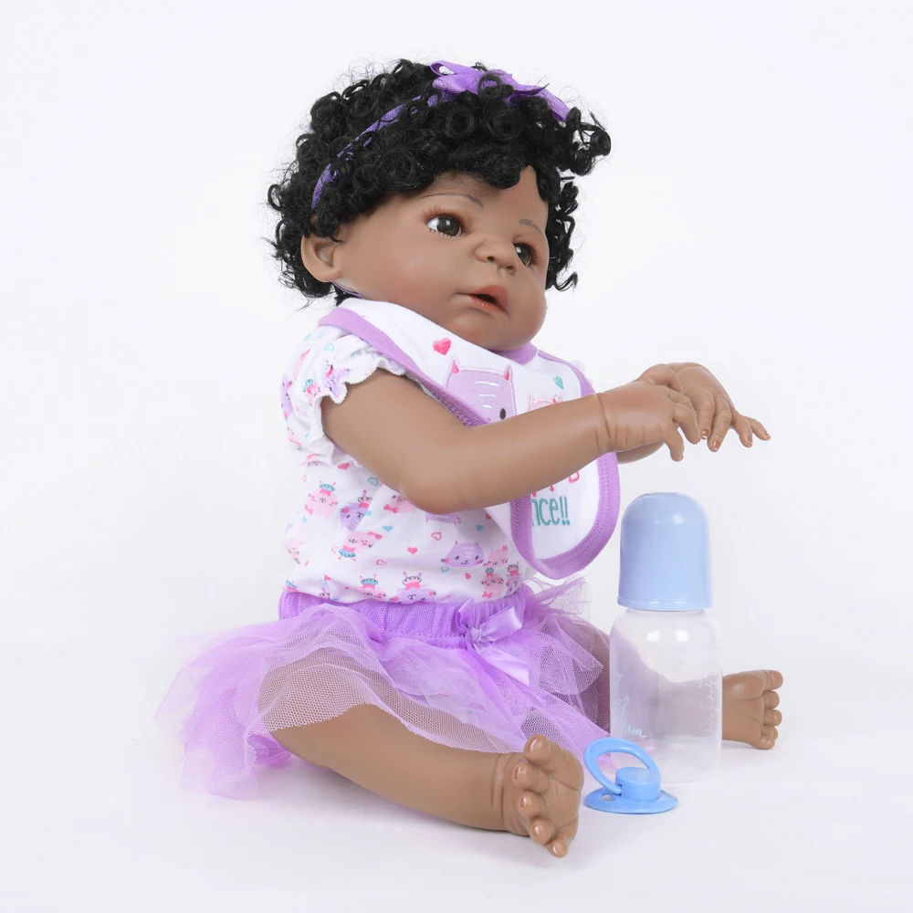 Имитация принцессы Bebe Reborn baby girl куклы 2" прекрасный полный силиконовый корпус водонепроницаемый Reborn дети Playmate ребенок подарок на день рождения
