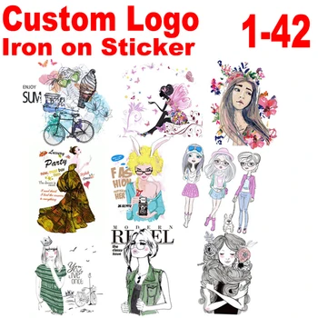 Parches de marca personalizados, aplicación de fijación en caliente, parche para planchar, pegatina de moda, decoración DIY