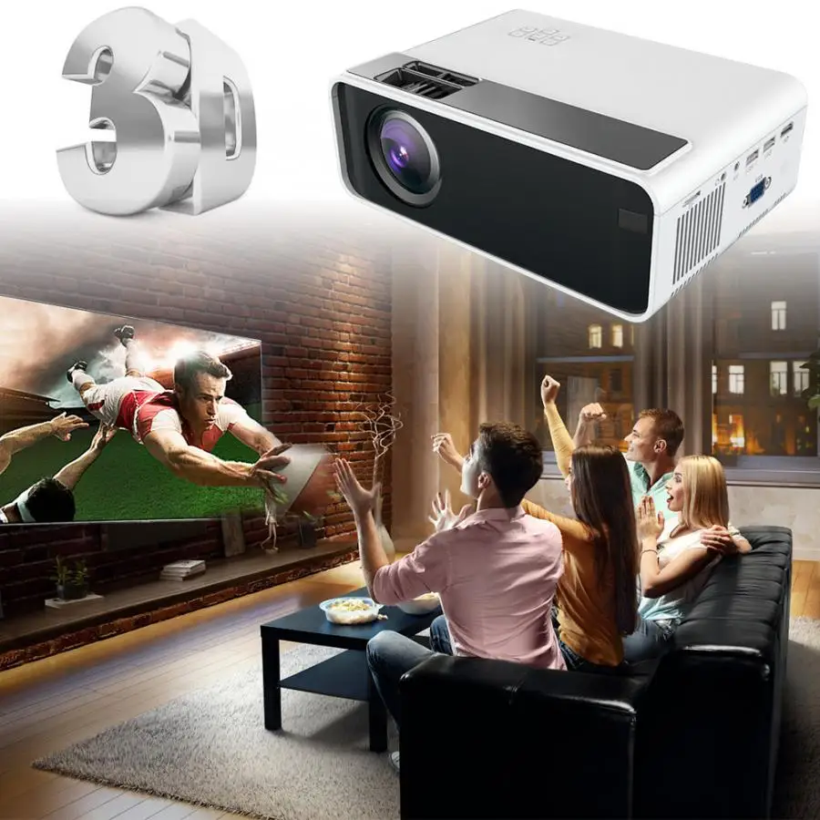 HD 1080P светодиодный смарт-проектор WiFi Bluetooth домашний кинотеатр 720P для Android 110 V-240 V