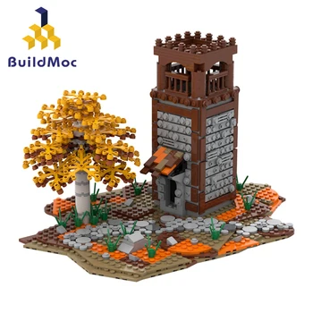 

BuildMOC city Buildings Creator Watch Tower Collection Simulation City Street View Model Building Blocks Toys For Children Gifts