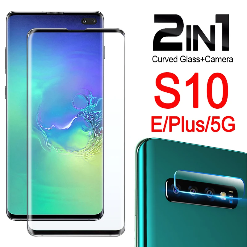 Купить Защитное стекло для Samsung Galaxy S10 plus S10e Защитная пленка экрана S 10 s10plus 10e 10es sam 3D | Защитные стёкла и плёнки для телефонов (4000606441780)