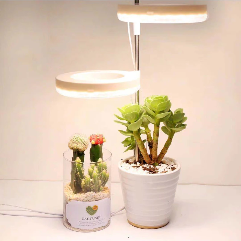 

Светодиодный круглый рост растений лампа DC 5V аккумуляторные светодиодные фары USB затемнения комнатные растение в горшке дополнение светильник полный ассортимент солнца светильник замена лампы