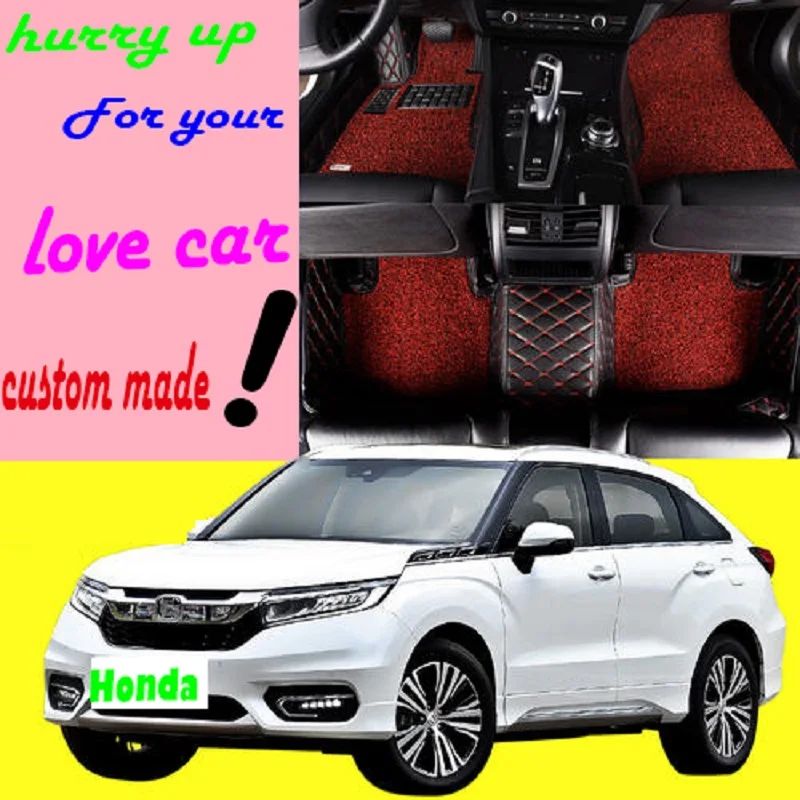 

luxury car floor mats for all models for Honda CRV CRZ URV XRV Accord Fit Vezel Elysion Odyssey Spirior Civic City Greiz