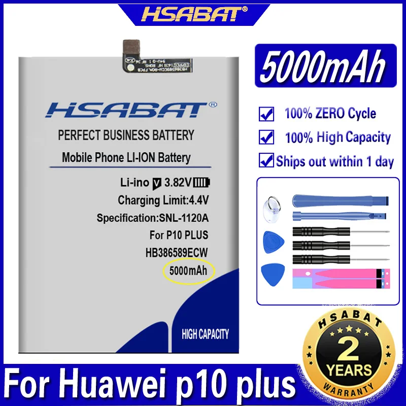 Аккумулятор HB386589ECW 5000 мАч для Huawei Ascend P10 Plus Nova 3 4 L21 VKY AL00 View 10 Lite V10/Honor 8X/Mate 20 lite Honor