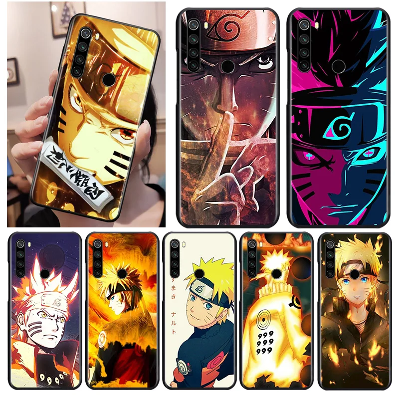 

Hot Anime Naruto Black Cover For Xiaomi Redmi Note 9 9S 8T 8 7 6 5A 5 4X 4 Pro Max Soft Phone Case
