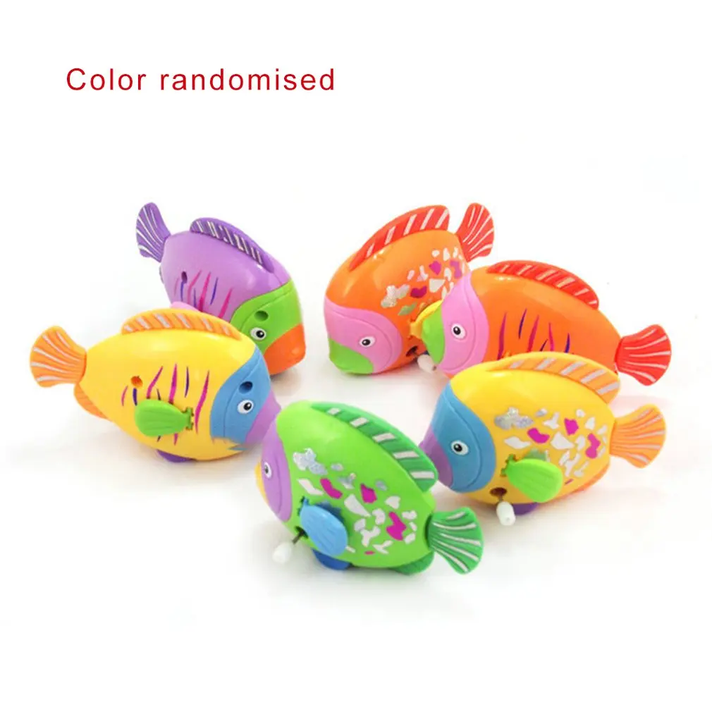 

Colorful Fish Cartoon Animals Children's Clockwork Toy Baby Toy Clockwork Fish Moves Tail