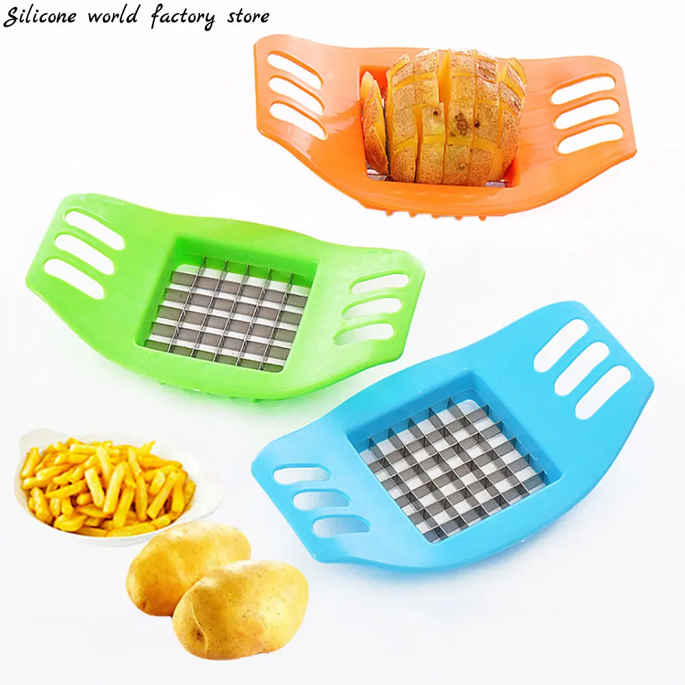 Silicone world Multifunctional Vegetable Potato Slicer Cutter Chopper Chips Making Tool Cutting Fries Kitchen gadget | Дом и сад