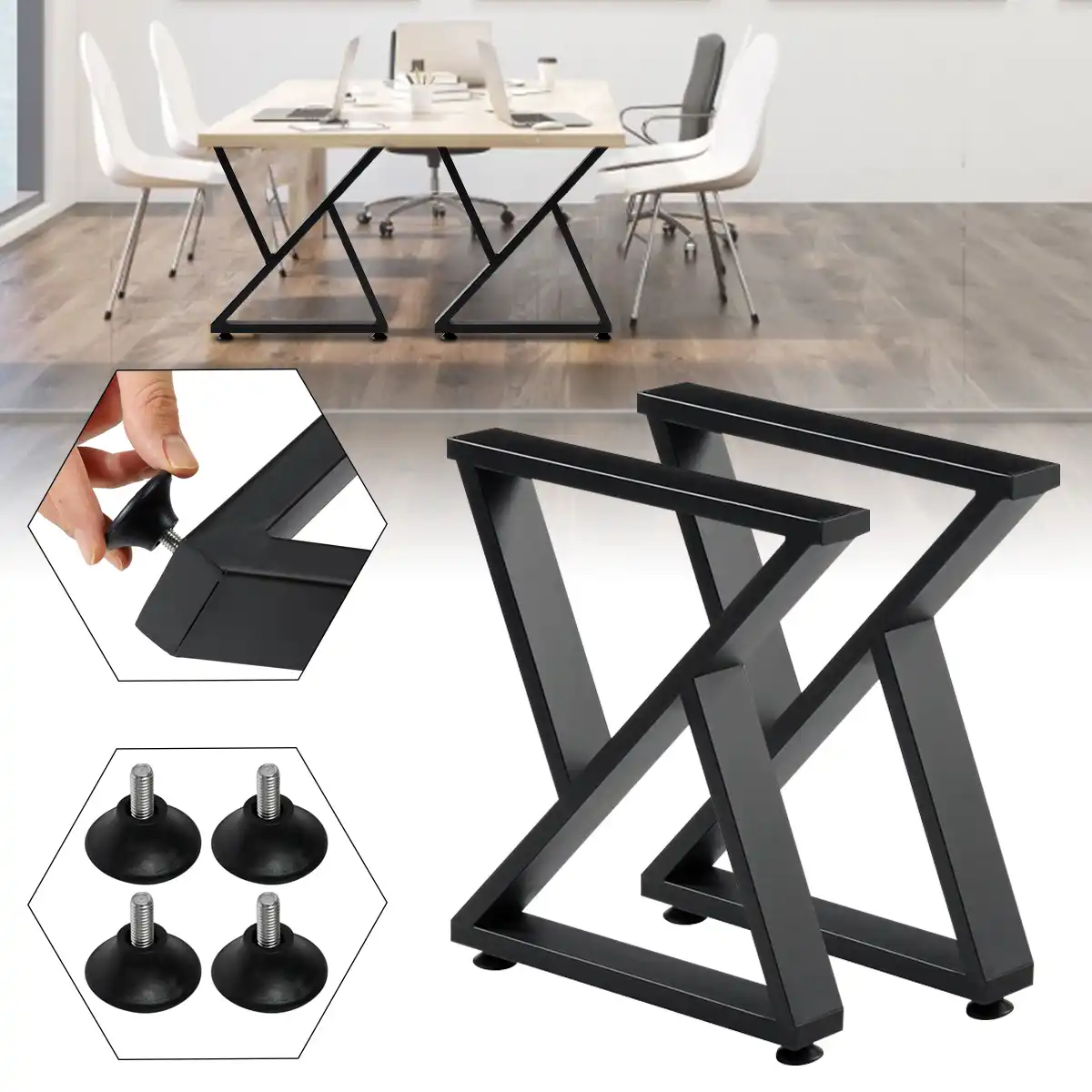 High Quality 28 Dining Table Legs Office Table Legs,Computer Desk Legs,Industrial kitchen table legs,Gray X-shaped Steel table legs