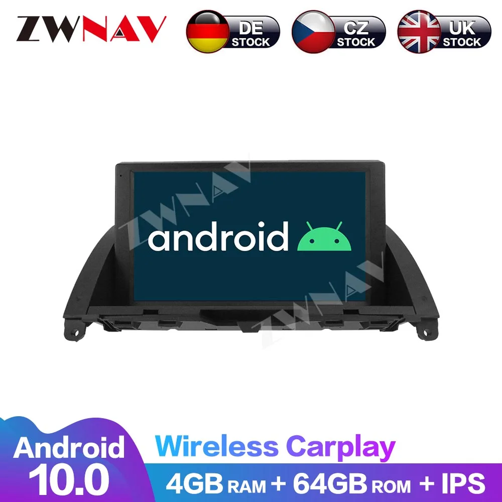 

8 ядер Android 10 64G сенсорный экран мультимедийная Навигация DVD-плеер аудио радио для автомобиля Mercedes Benz C-W204 2007-2011