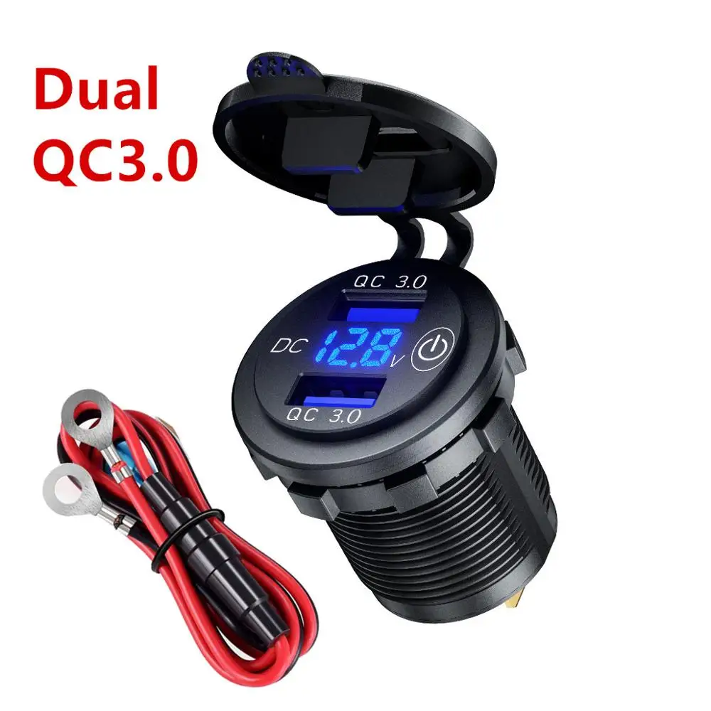 Двойное QC 3 0 36 Вт USB быстрое зарядное устройство розетка адаптер питания