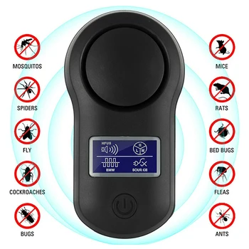 

Ultrasonic Pest Repeller Electronic Mosquito Killer Reject Bug Mosquito Cockroach Mouse Pest Repellent UK Plug
