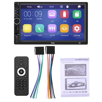 

7inch 2 Din USB output port MP5 Player Touch Screen HD 87.5-108Mhz Car Radio TF/USB/AUX-in/Bluetooth Audio Video Player