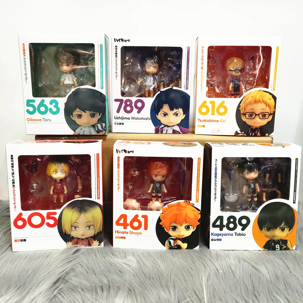 Фигурка игрушечная Haikyuu Hinata Tobio Kei Tooru Kozume Wakatoshi ПВХ #461 #489 #563 #605 #616 #789 100 мм | Игрушки и