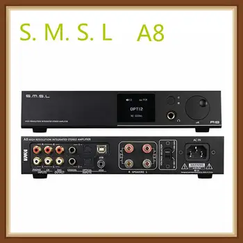 

SMSL A8 XMOS Solution and ICEpower 125Wx2 Module PCM 768khz DSD512 HIFI Audio Digital Power Amplifier DAC USB AMP