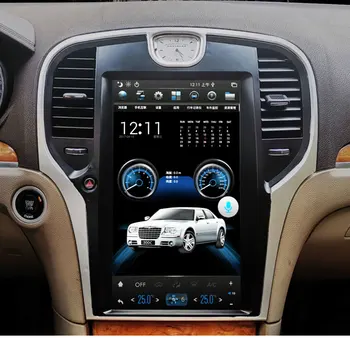 

13.3'' Tesla Vertical Screen Android 9.0 PX6 4G+64G Navigation Radio Car DVD Player For Chrysler 300/300C with CarPlay DSP