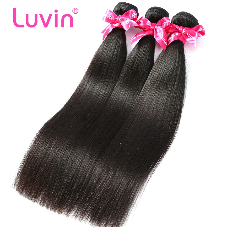 Luvin OneCut волосы прямые 8-30 28 перуанские волосы плетение с 13х4 Кружева Фронтальная застежка remy волосы натуральные человеческие волосы для наращивания