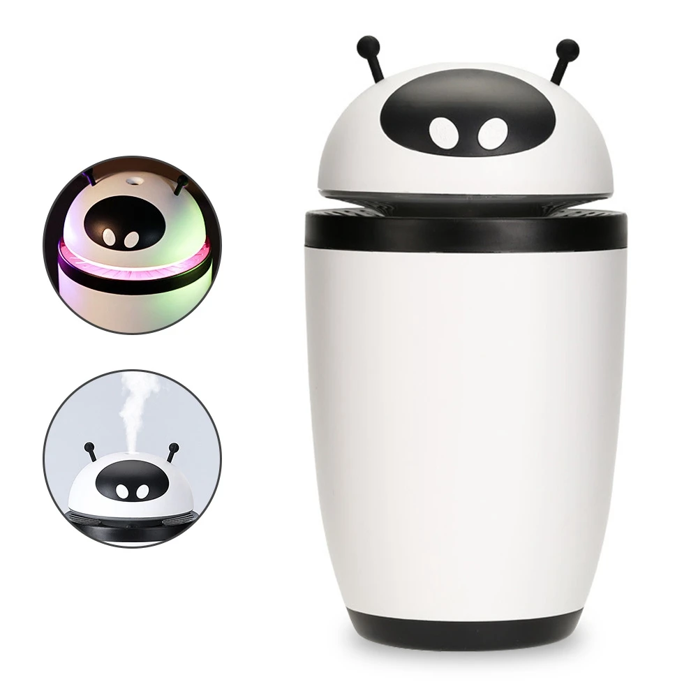 

Portable 500ml Mini Humidifier Ultrasonic 7 color LED Night Light USB Charging Aroma Air Essential Diffuser Purifier Atomizer