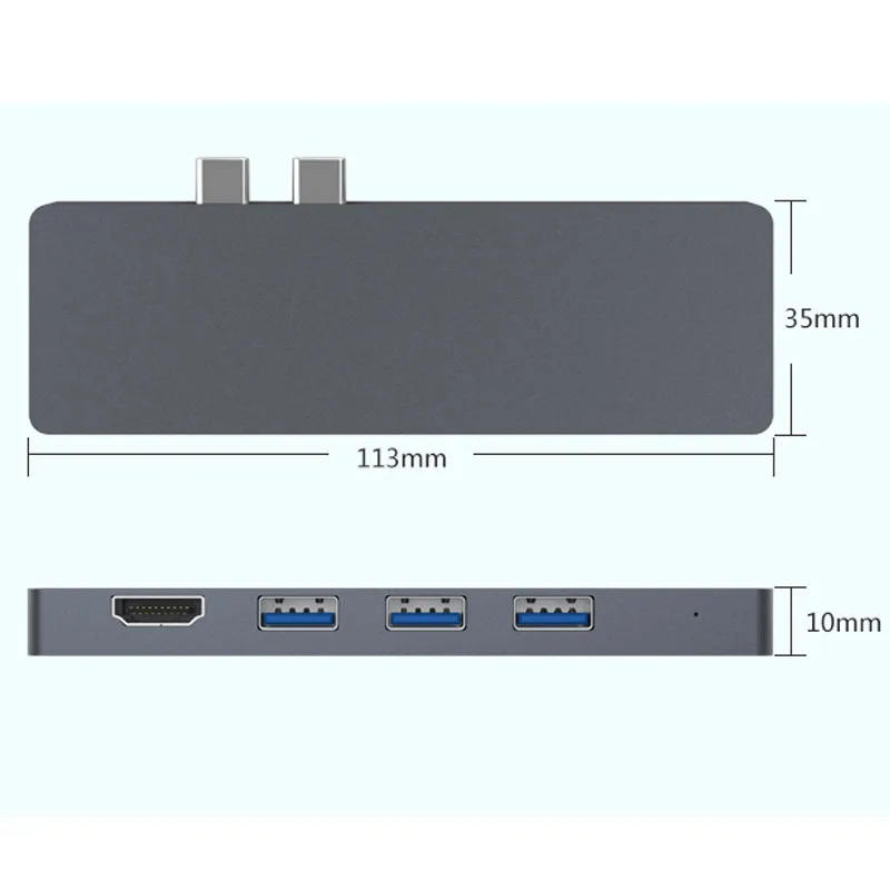 USB-C type-C адаптер док-станция для ноутбука, мобильного телефона 8in1 4K-HDMI-USB 3,0-RJ45-Card ридер PD синхронизация данных, док-станции для ноутбука