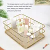 S L Size Storage Basket Golden Iron Storage Basket Multifunctional Wire Mesh Desktop Storage Organizer for Home Wicker Supplies 1