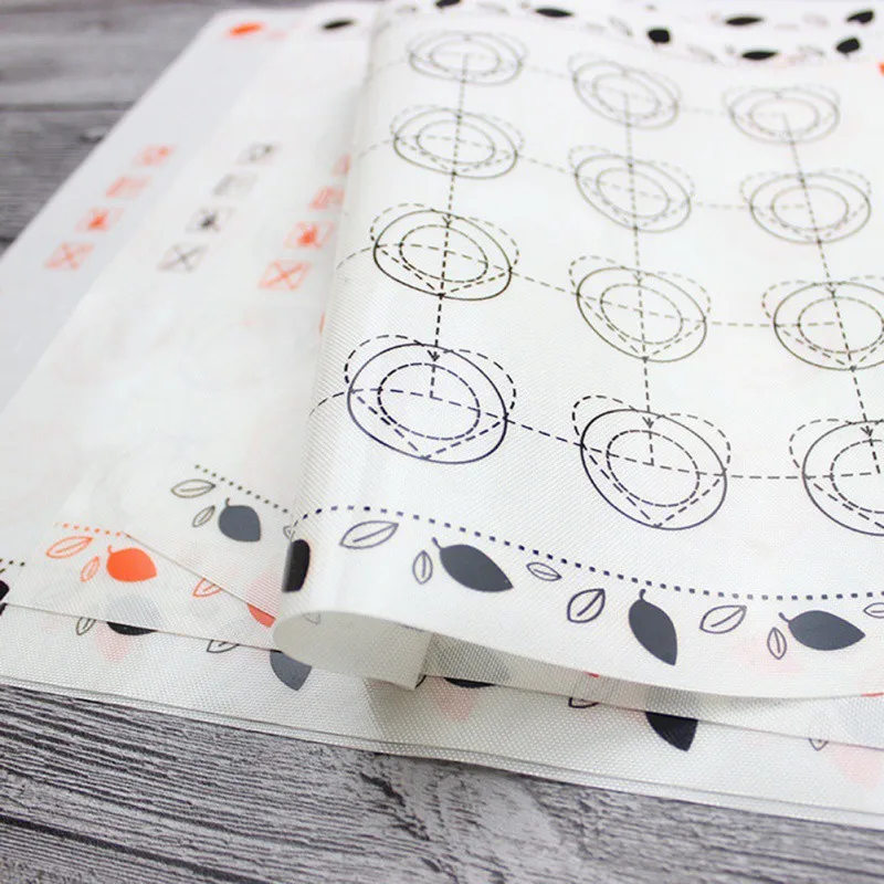 

Silicone baking mat fondant baking tool oven macaron cake tool pastry tool dough roll pad placemat