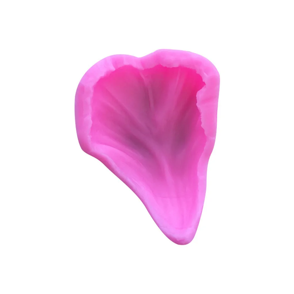 Polymer Molds Designer DIY Tulip Grain Press Mould Concrete for Plaster Fondant Cake Flower Petal Vein Stamp Mold