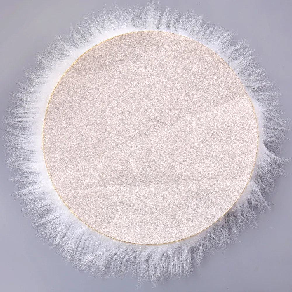 Soft Artificial Sheepskin Rug Chair Cover Artificial Wool Warm Hairy Carpet Seat Pad Mats For Home Enfeites De Natal#20