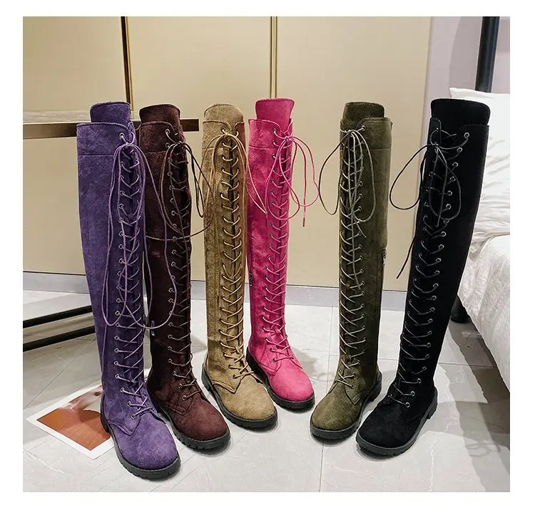 Low Heel Shoes Vintage Fashion Women 