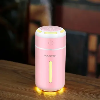 

230ml Mini Air Humidifier USB Ultrasonic Humidifier Car Aroma Diffuser Electric Essential Oil Diffuser Cup 7 Color LED Lights