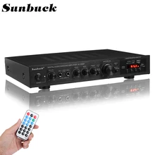 Sunbuck AV-298BT bluetooth 5 canais fm 2000w 220v amplificador com suporte de controle remoto sd mmc usb
