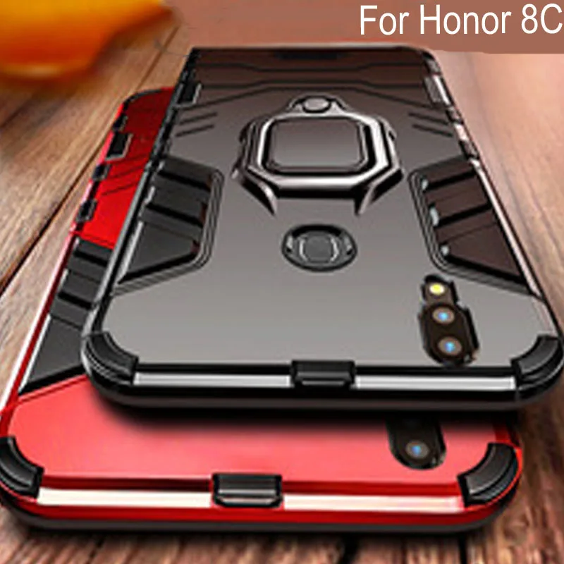 Магнитный металлический кольцевой чехол для Huawei honor 8 C противоударный мягкий