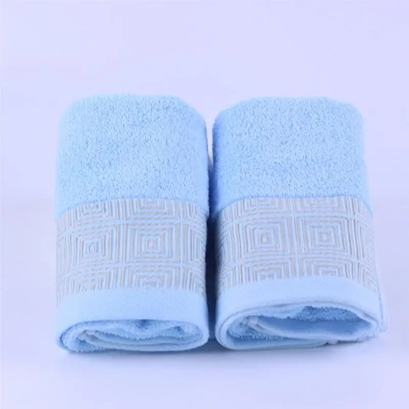 Soft Cotton Thicken Towels Back to the Word Hand Washcloths Water Absorption Towels for Home Hotels Barber Shops Gifts