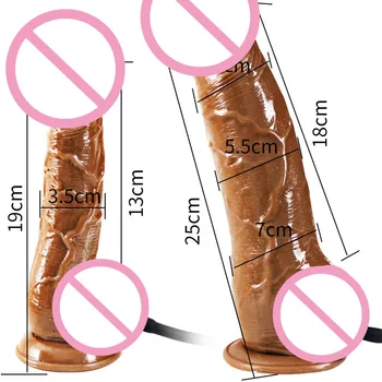 Inflatable Realistic Dildo Suction Cup Anal Butt Plug Real Big Penis Dong Sex Toys Women Vaginal Stimulation Pump Masturbation 6
