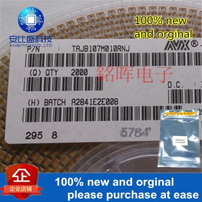 10 шт. и TAJB107M010RNJ 100 мкФ 10В Btype 3528