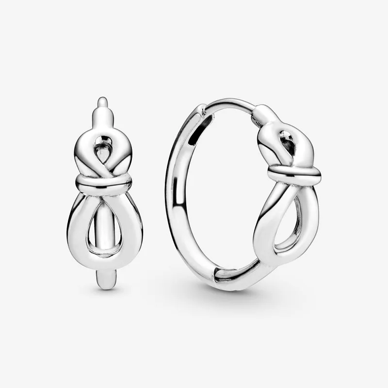 2020-summer-Series-Authentic-100-925-Sterling-Silver-Infinity-Knot-Hoop-Earrings-Unique-Design-ever-Women