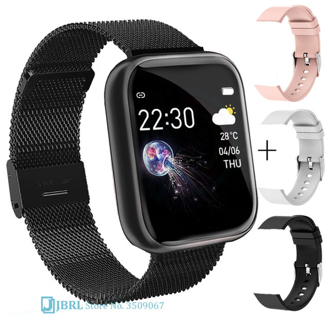 Ladies Sport Bracelet Smart Watch Women Smartwatch Men Smartband Android IOS Waterproof Fitness Tracker Smart Clock Mens