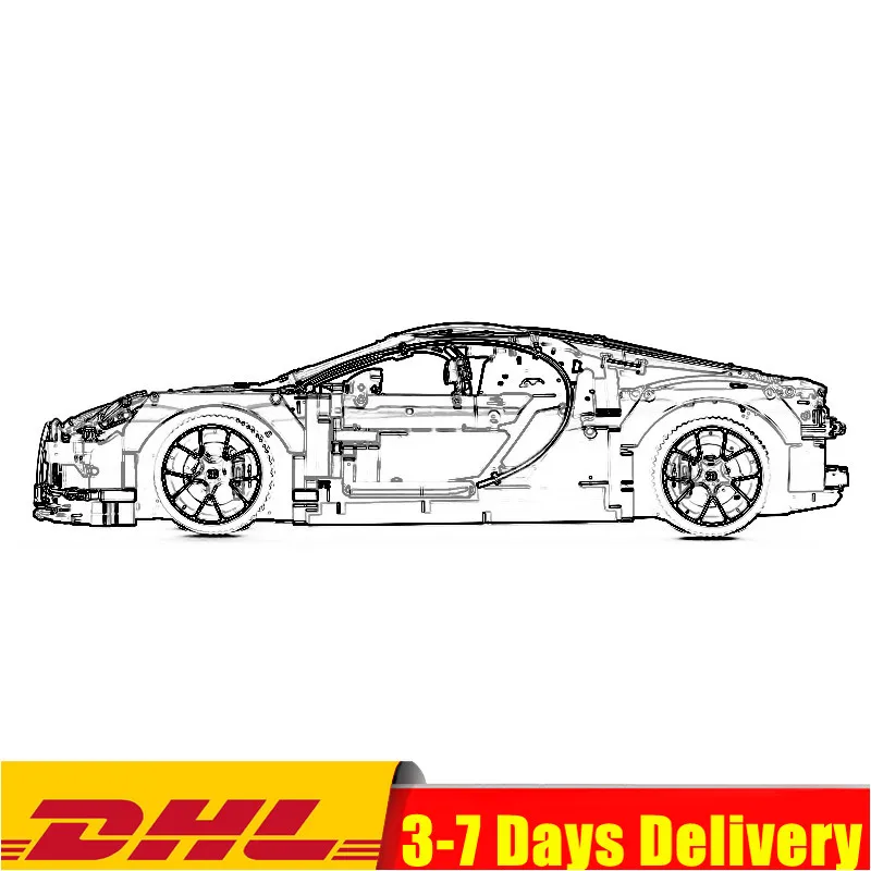 

IN Stock DHL Technic Car Compatible Legoinglys 20086 42083 Chiron Car Building Blocks Bricks Toys to Boy Car Gifts Model