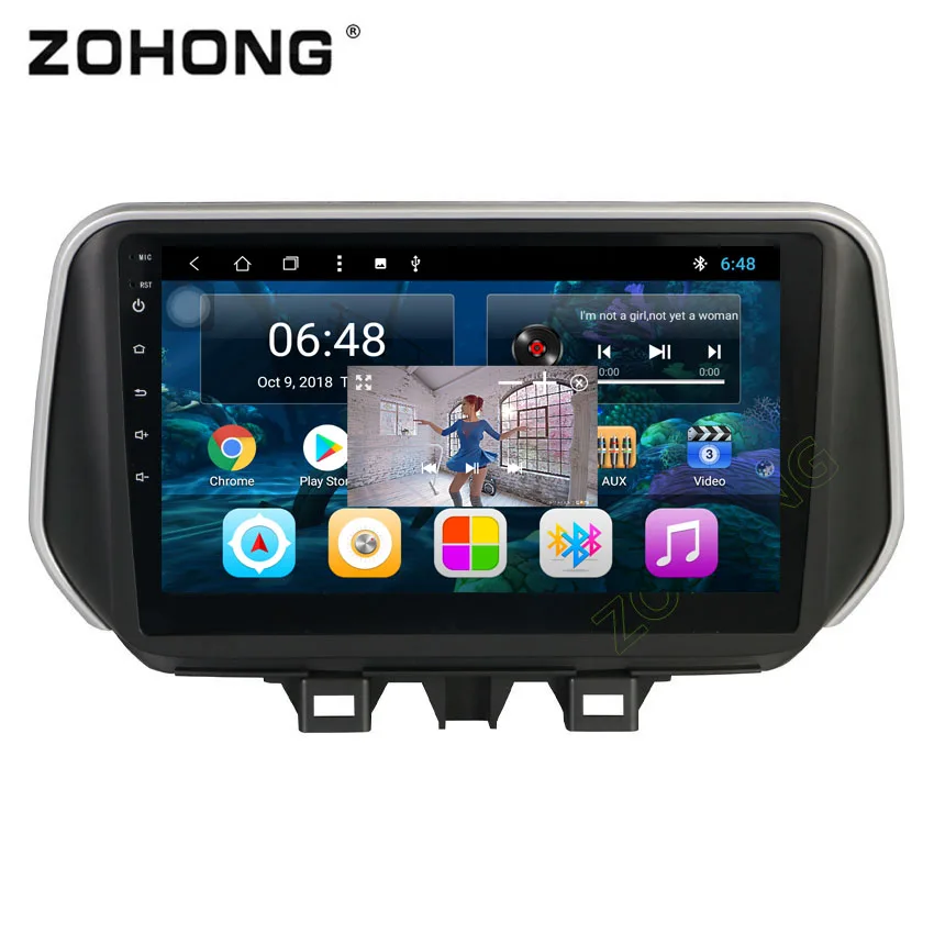 10,2 дюймов 2.5D 8 ядерный 2G+ 32G Автомобильный dvd-плеер на основе Android для hyundai Tucson IX35 Автомобильный gps навигатор Авторадио Стерео BT wifi