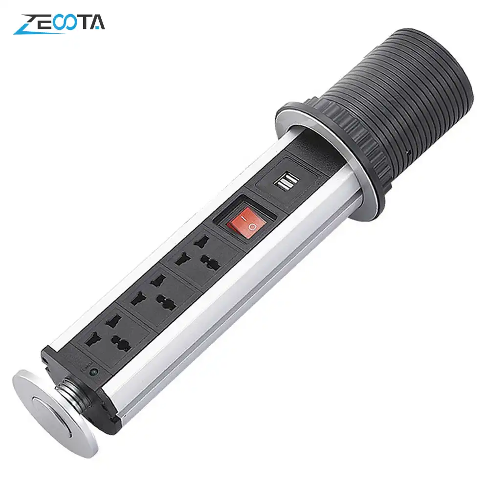 Power Strip Tabletop Socket Meja Pop Up Menarik Dengan Usb Charger Universal Plug Untuk Dapur Kantor Aliexpress