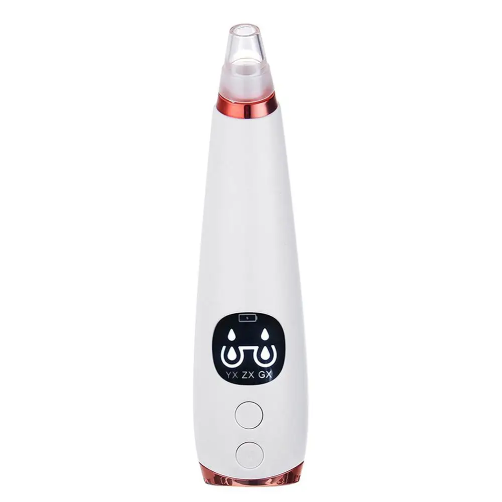 Blackhead Remover Face Deep Pore Cleaner Acne Pimple Removal Vacuum Suction Facial SPA Diamond Beauty Care Tool Skin Care - Цвет: WHITE