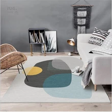 AOVOLL Современный японский и корейский абстрактный серый каменный коврик для гостиной, спальни, кухни, прикроватный ковер, ковер для гостиной