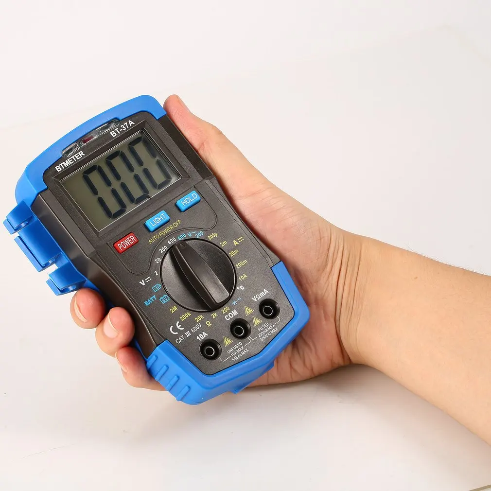 BTMETER DC/AC мини цифровой мультиметр BT-37A/B/C/K 1999-6000 Сопротивление Емкость Частота Рабочий цикл тестер NCV метр инструменты