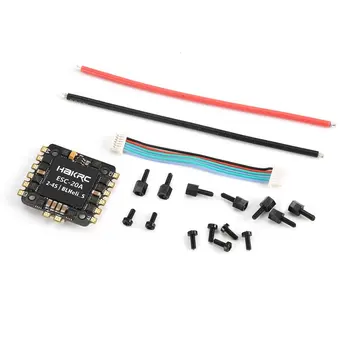 

20A 4 in 1 2-4S BLHeli_S/Dshot 600 Oneshot ESC Electronic Speed Controller for RC Racing Drone Quadcopter Accessories ht