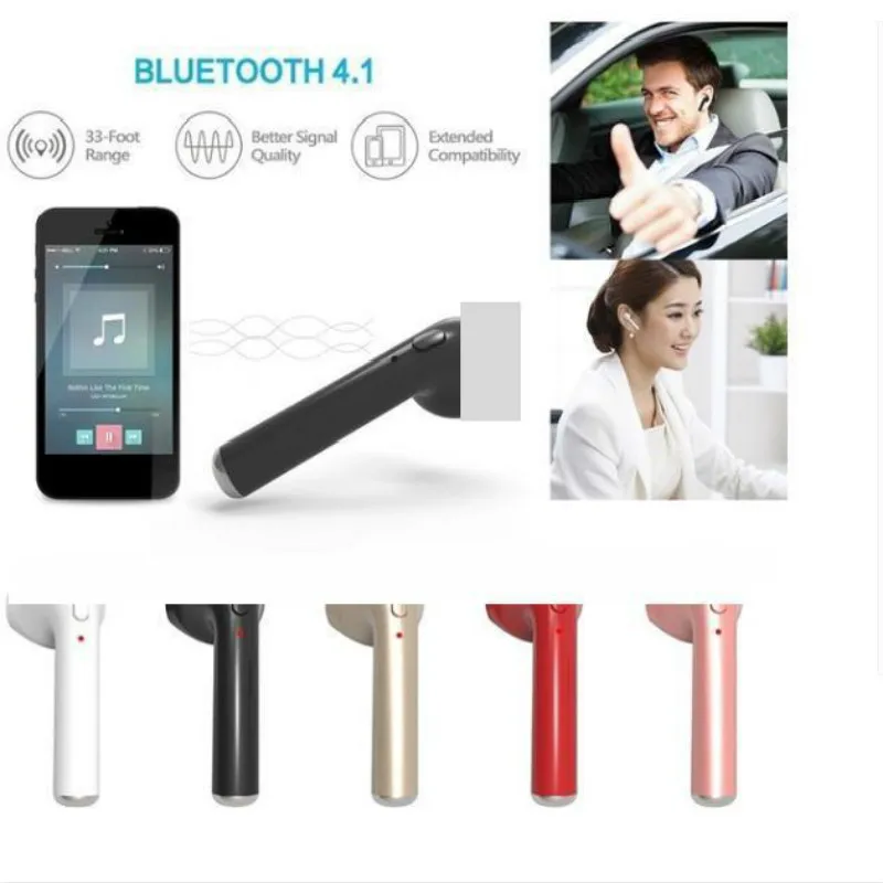 I7 TWS с одним ухом беспроводная bluetooth гарнитура музыкальная высокое разрешение