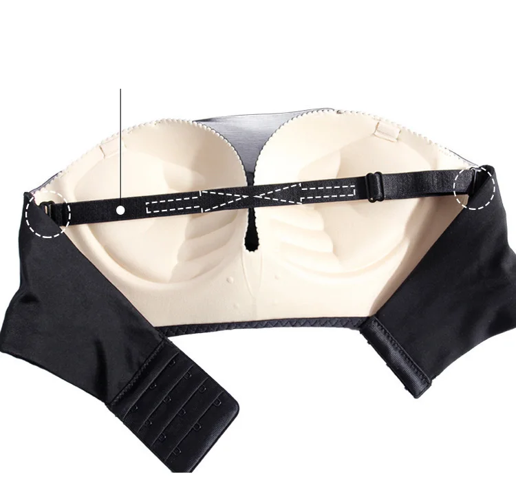 Sexy Push Up Bras for women Strapless Lace brassiere Underwear BH AB Cup seamless bralette famale fly invisible bra 124