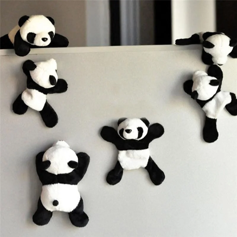 1Pc Cute Soft Plush Panda Fridge Magnet Refrigerator Sticker Gift Souvenir Decor #4g20 (11)