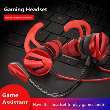 

New Fashion Wired Headphone For G12 Games Gaming In-Ear Headset With Dual Mic Volume Control For Phone PC Gamer Earphones