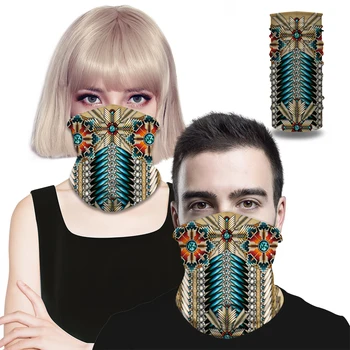 

2020 Anti-UV Man and Woman Seamless Balaclava Magic Scarf Neck Face Cover Head Bandana Shield Halloween dress up Men Bicycle