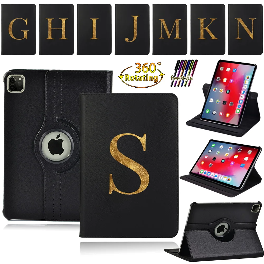 

360 Degrees Rotating Cover for Apple IPad Pro 9.7"/Pro 10.5"/ Pro 11" 2018/2020 PU Leather Print Series Pattern Tablet Case
